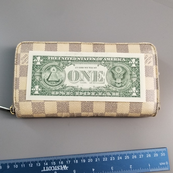 Still available! LOUIS VUITTON Zippy Compact Damier Azur Wallet - Picture 15 of 16